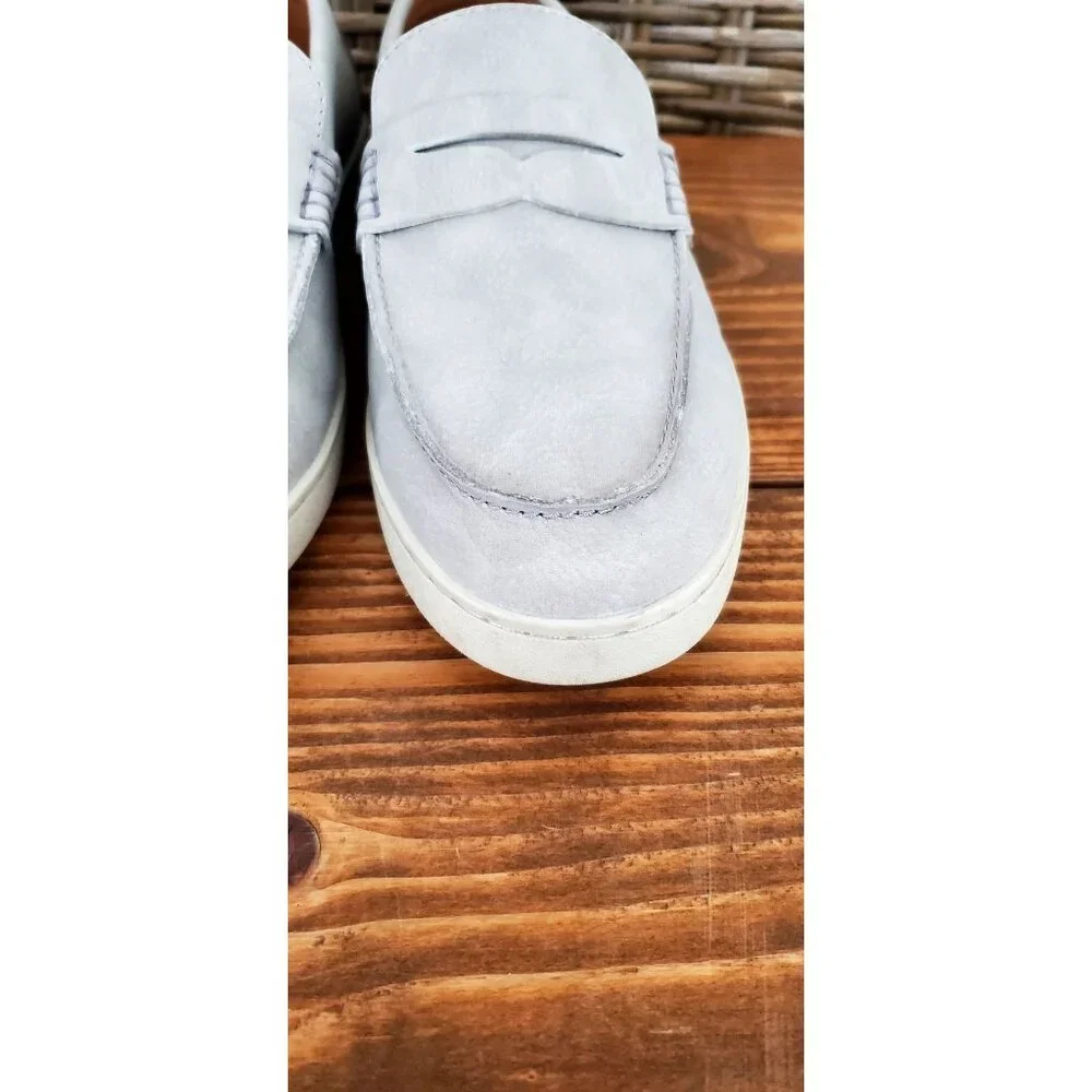 Vince Camuto Faelon Mens Light Gray Loafers 9.5 Casual Slip-On Shoes - Picture 3 of 10